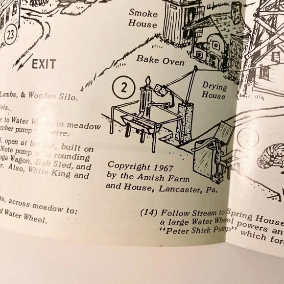 Vintage 1967 The Amish Farm and House Pennsylvania Travel Brochure Souvenir - Picture 9 of 10